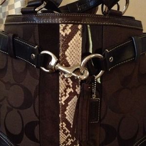 Authentic Coach an Snake Skin Bag ***Traded**