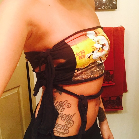 Custom Tube Top with side ties - Picture 3 of 4