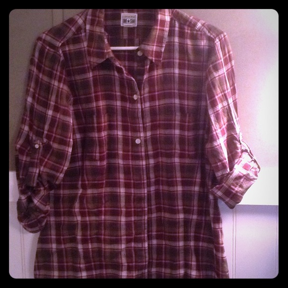 BUNDLED! Plaid Camp style shirt. Great for summer!
