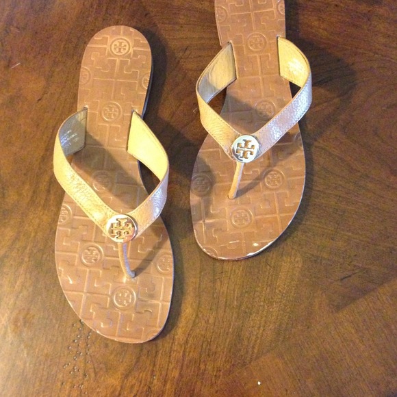 Tory Burch Leather Thora Sandal in Royal Tan