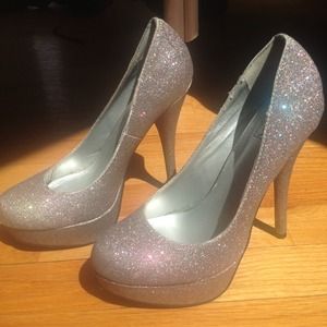 Glitter high heels