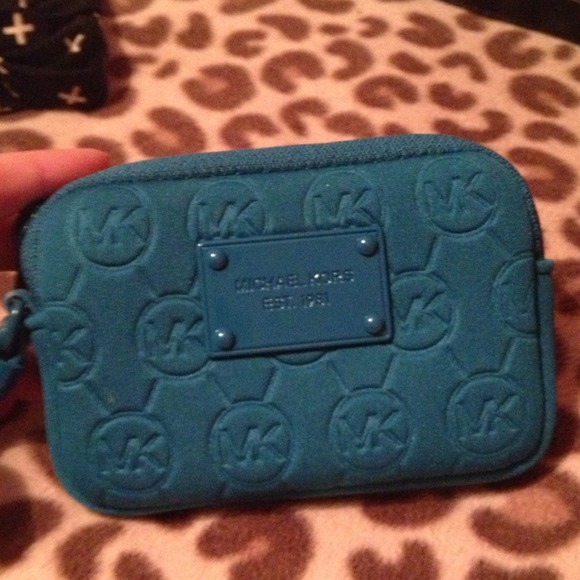 SOLD Teal MK change or money wristlet