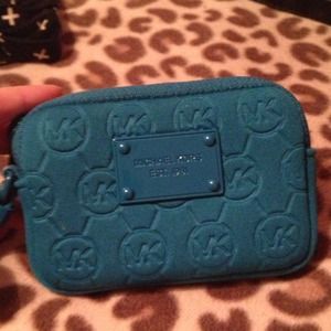 SOLD Teal MK change or money wristlet