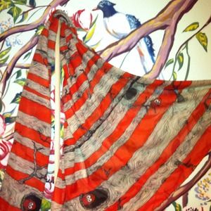 *SOLD* 🌳Tree & Owl Scarf