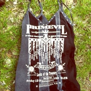 Large Primevil v-neck tank! Studded!