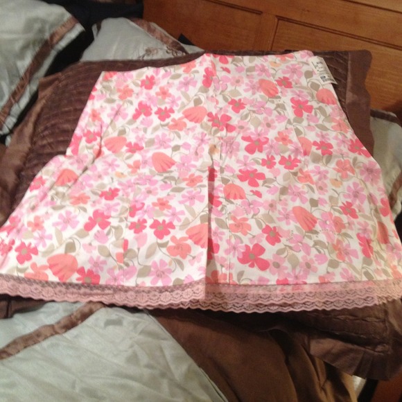 Pink flower skirt
