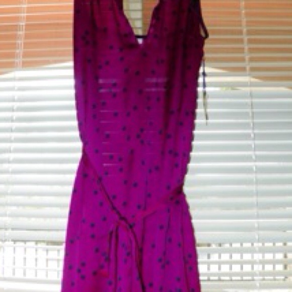Vintage Style purple poc-a-dot dress