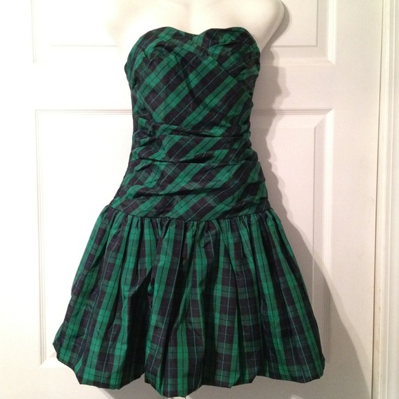 Luella Strapless Tartan Plaid Bubble Dress Target