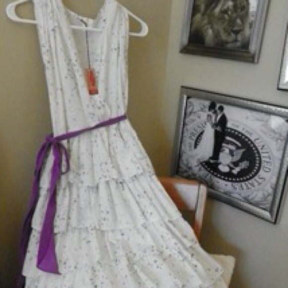 Vintage Hi-waist tier dress