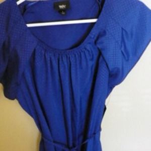Vintage style royal blue blouse