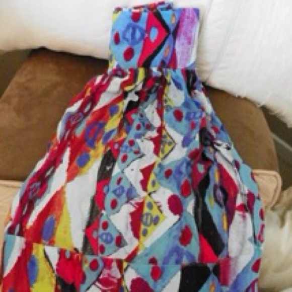 Multi-colored tribal skirt