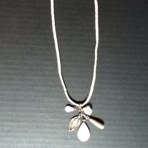 ~EXPESS~ SUEDE NECKLACE WITH SHELLS AND BEADS