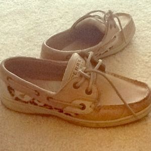 Leopard Sperry Topsiders