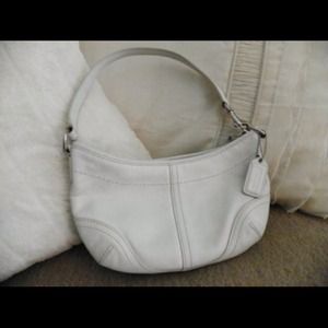 Coach white handbag