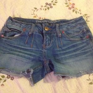 Denim shorts