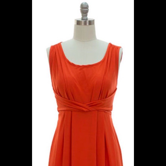 Orange summer dress