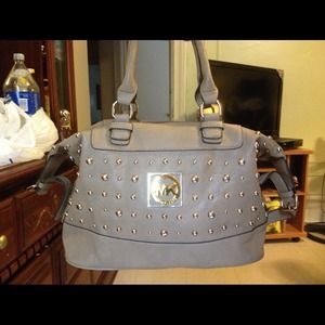 Michael Kors gold studded handbag!