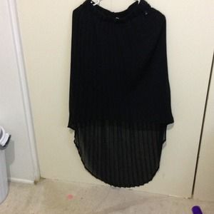 Black Ripple lowered long-skirt