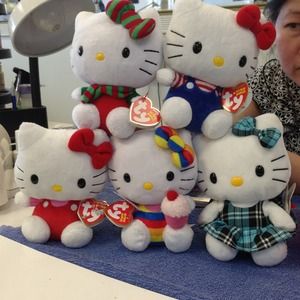 Hello kitty beanie babies plush