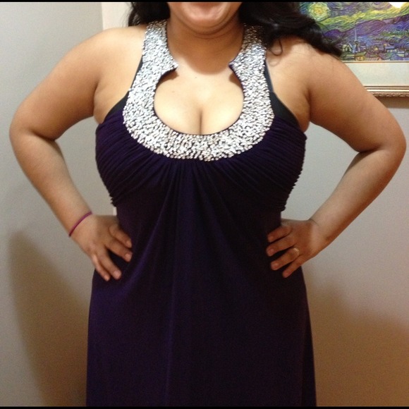 Reduced !!! plum evening gown