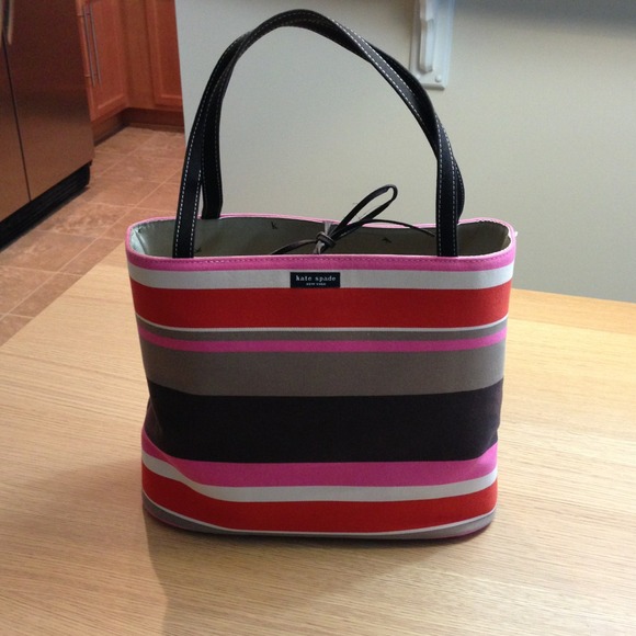 Kate Spade striped bucket bag-SOLD