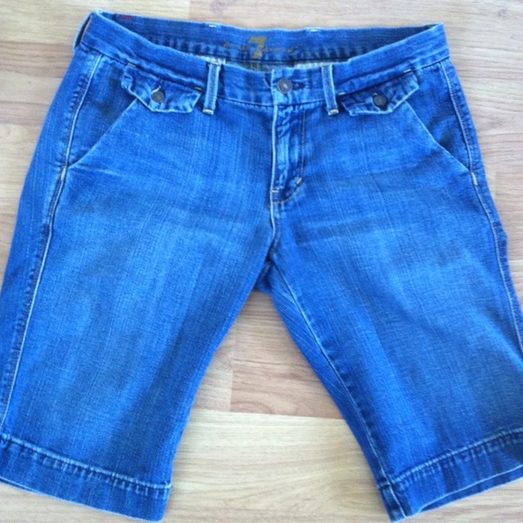 7 for all mankind denim shorts