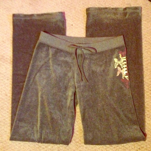 Grey Juicy Couture velour sweats