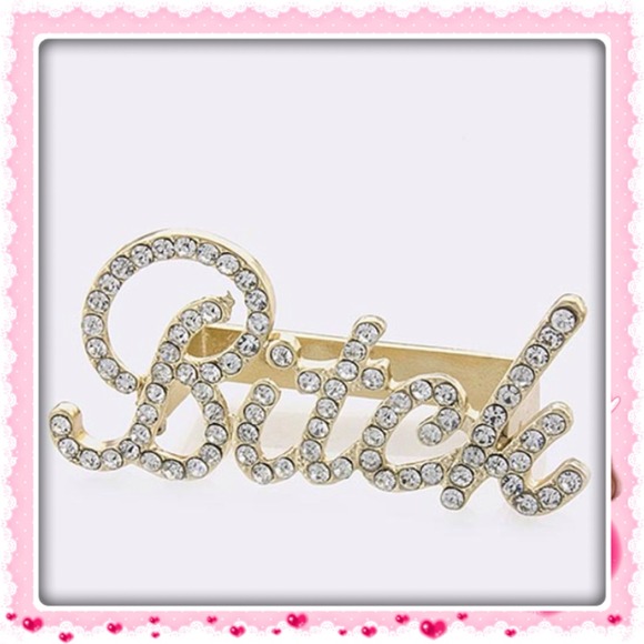 Three fingered Bitch ring! Last one left!