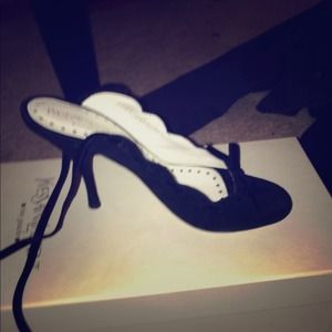 YSL ankle strap shoes