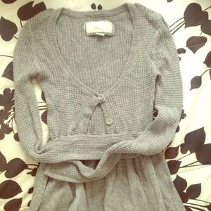 American Eagle grey knit cardigan