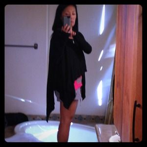 Black Lululemon poncho/ballet light sweater, Sz Sm