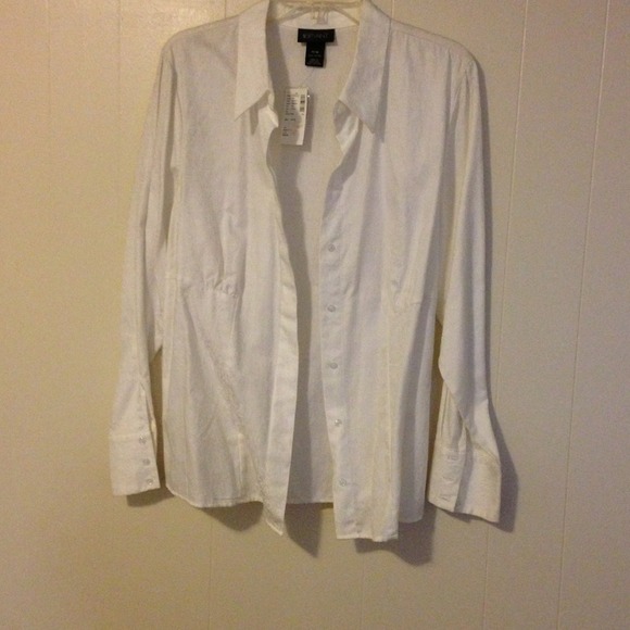 Long sleeved Lane Bryant dress shirt