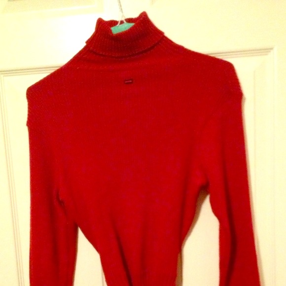 Red Turtleneck Shirt
