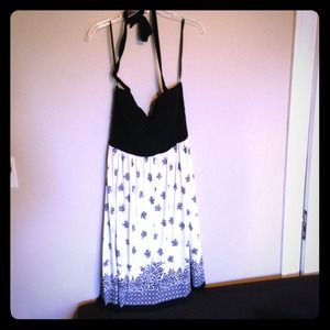 Tahari Halter Built in Bra Dress