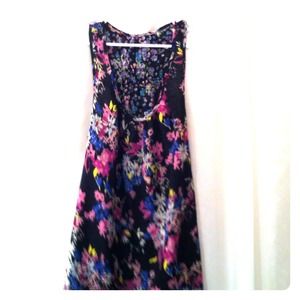Reversible floral print  shift dress