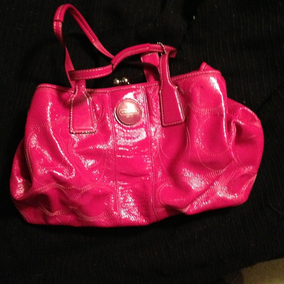 Pink Coach medium sized purse