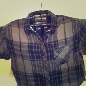 Button up grey flannel