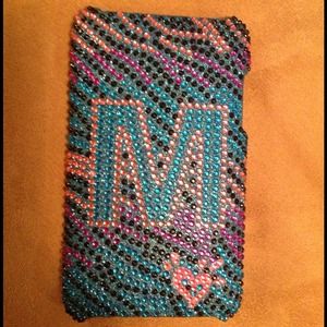 ~*~*~SOLD~*~*~Justice IPod cover with a jeweled M