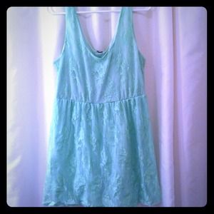 Charlotte Russe mint lace dress! Worn once!