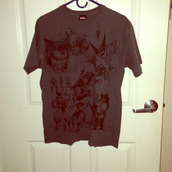 Gray Men's Marvel T-Shirt