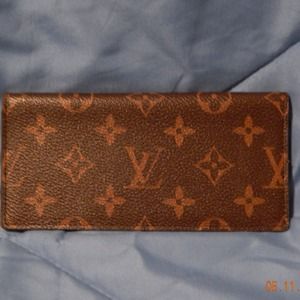 Louis Vuitton inspired checkbook cover