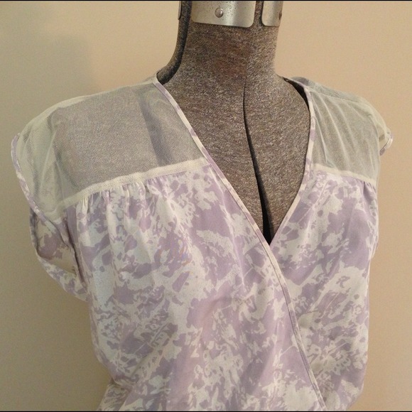 Anthropologie Lilac Wrap Sun Dress