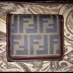 Fendi zucca wallet