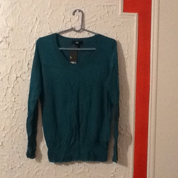 Blue heather soft sweater