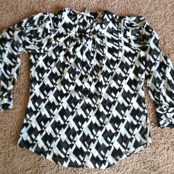 DVF sheer silk top