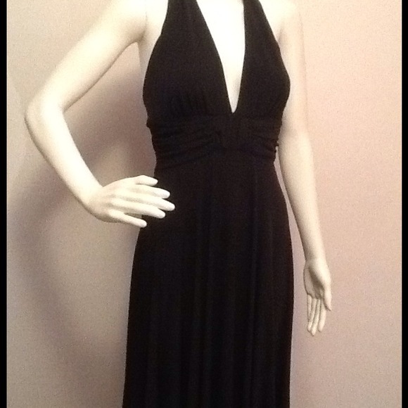 Little black halter dress