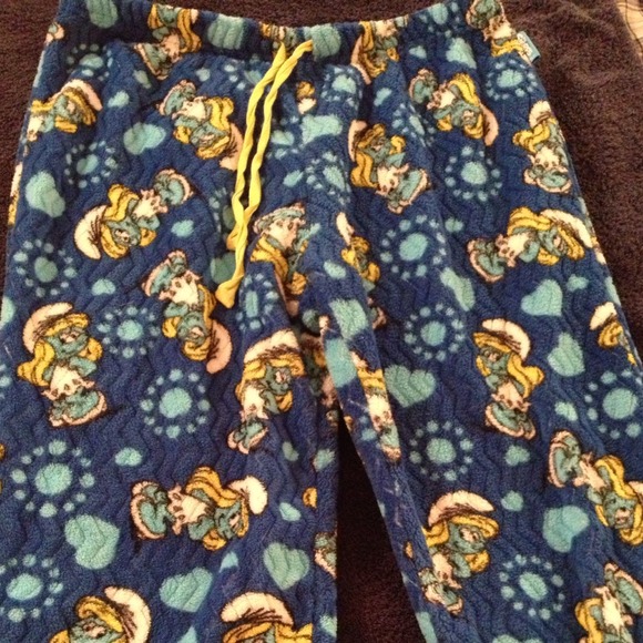 NWOT-Smurfette fleece pants