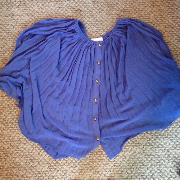 Blue poncho shirt - Picture 2 of 2