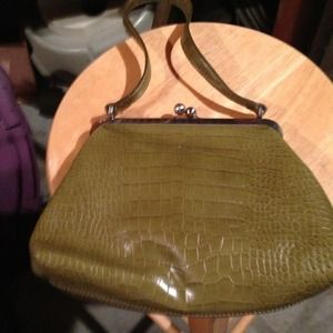 Green handbag