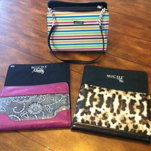 Miche small handbag and 3 covers